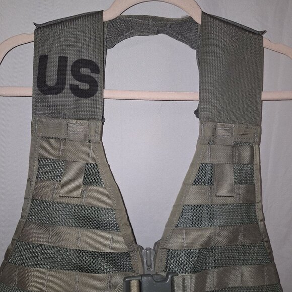 Digital Camo Tactical Military-Style Vest Waist Panels US Marking Nylon Mesh - Picture 4 of 11